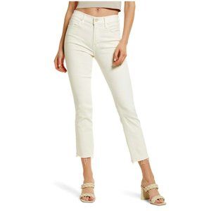 The Mid Rise Dazzler Crop Fray Cream Puffs